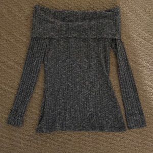 Off the shoulder sweater top